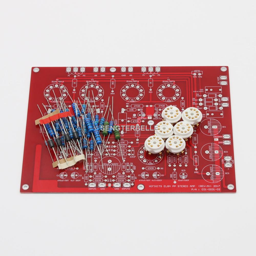 Hifi Amplifier Board - HiFi EL84 + ECF80 Stereo Push-Pull-Röhrenverstärkerplatinen-Kit