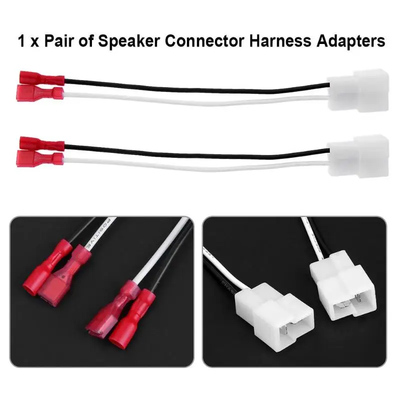 Audio Jumper Wire - 1 Paar Auto Auto Lautsprecher Stecker
