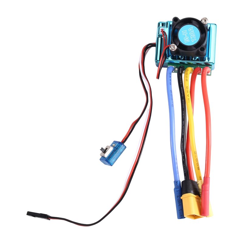 Banana Plug - WOWFU-120A Bürstenloser ESC-Geschwindigkeitsregler mit XT60-Stecker, 4,0
