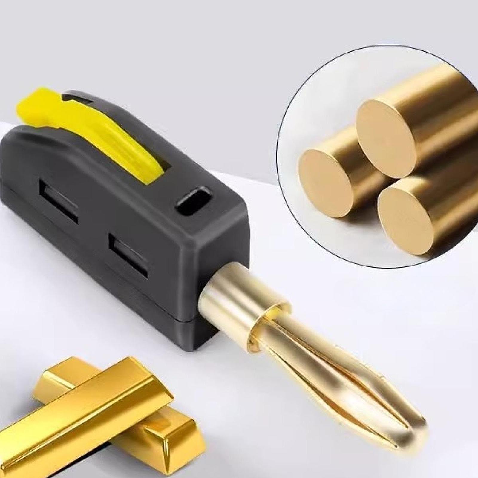 Banana Plug - 4mm Bananenstecker Mini Stapelbarer Bananenstecker für