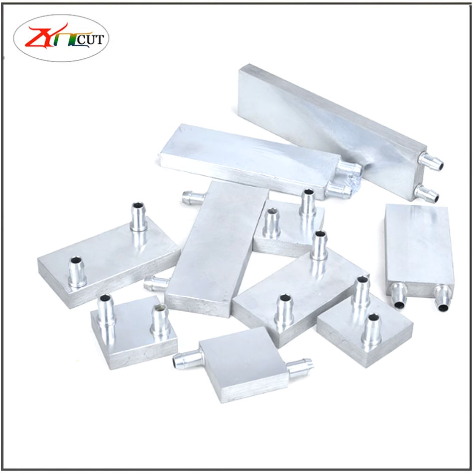 Heatsink Aluminum - 40 80 mm CPU-Wassergekühlter Aluminium-Kühlkörper, flüssigkeitsgekühlte
