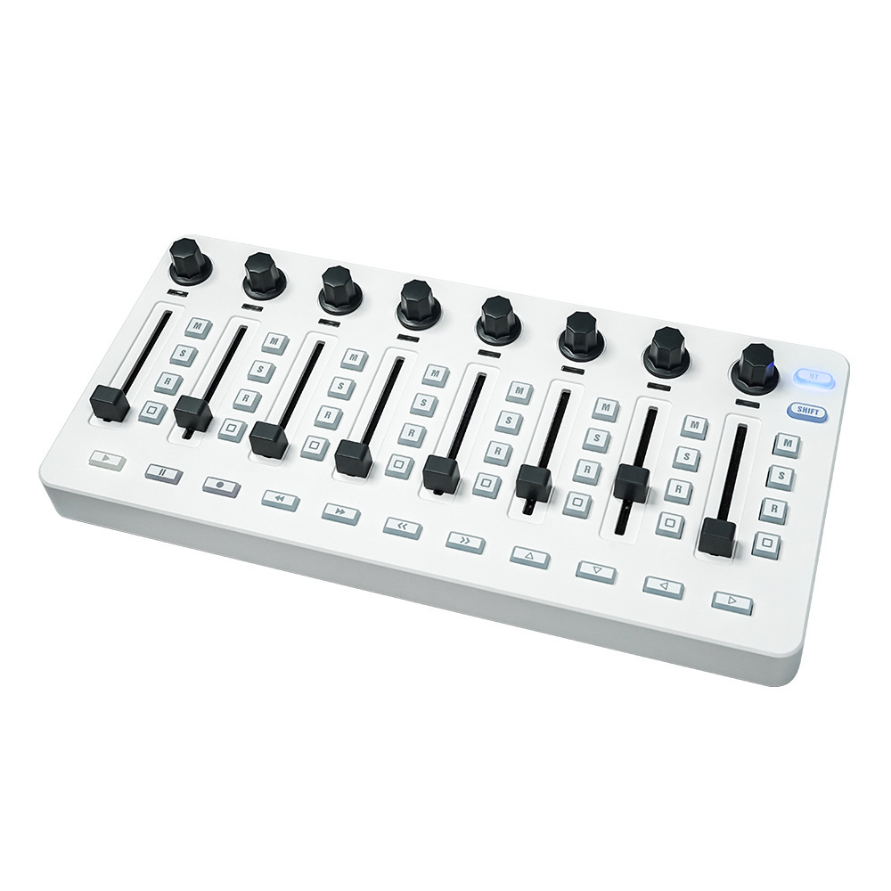 Audio Interface - MIDI-Controller-Mixer, 8 Encoder, Software-Steuerung, Audio-Interface, DJ-Equipment,