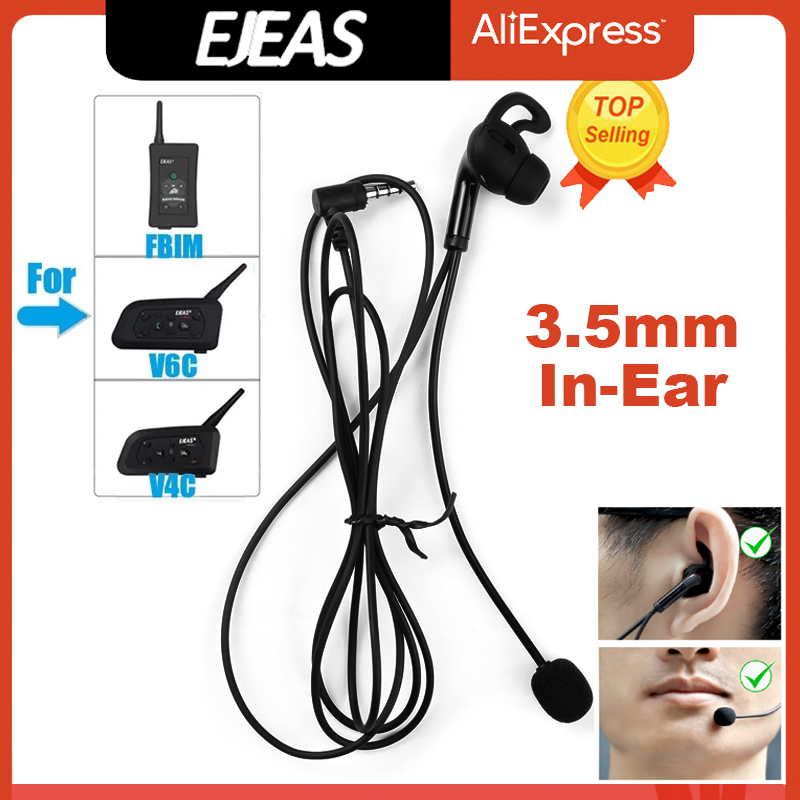 Audio Interface - Ejeas fbim Freisprech-Schiedsrichter-Headset 3,5-mm-Audio-Stecker-Schnittstelle für v6c