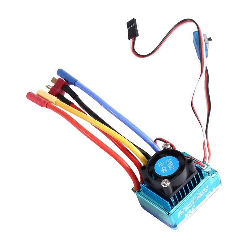 Banana Plug - MACH-60A Bürstenloser ESC-Geschwindigkeitsregler mit T-Stecker, 4,0