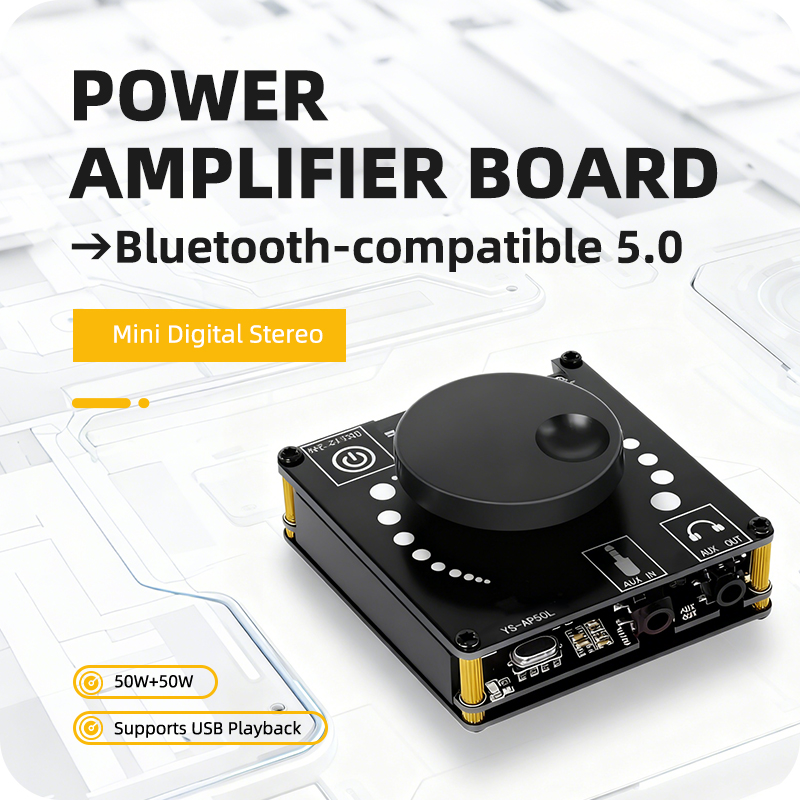 Hifi Amplifier Board - Leistungsverstärkerplatine Stereo Digital-Verstärker 50WX2 - Mini-Lautsprecher-Verstärkermodul