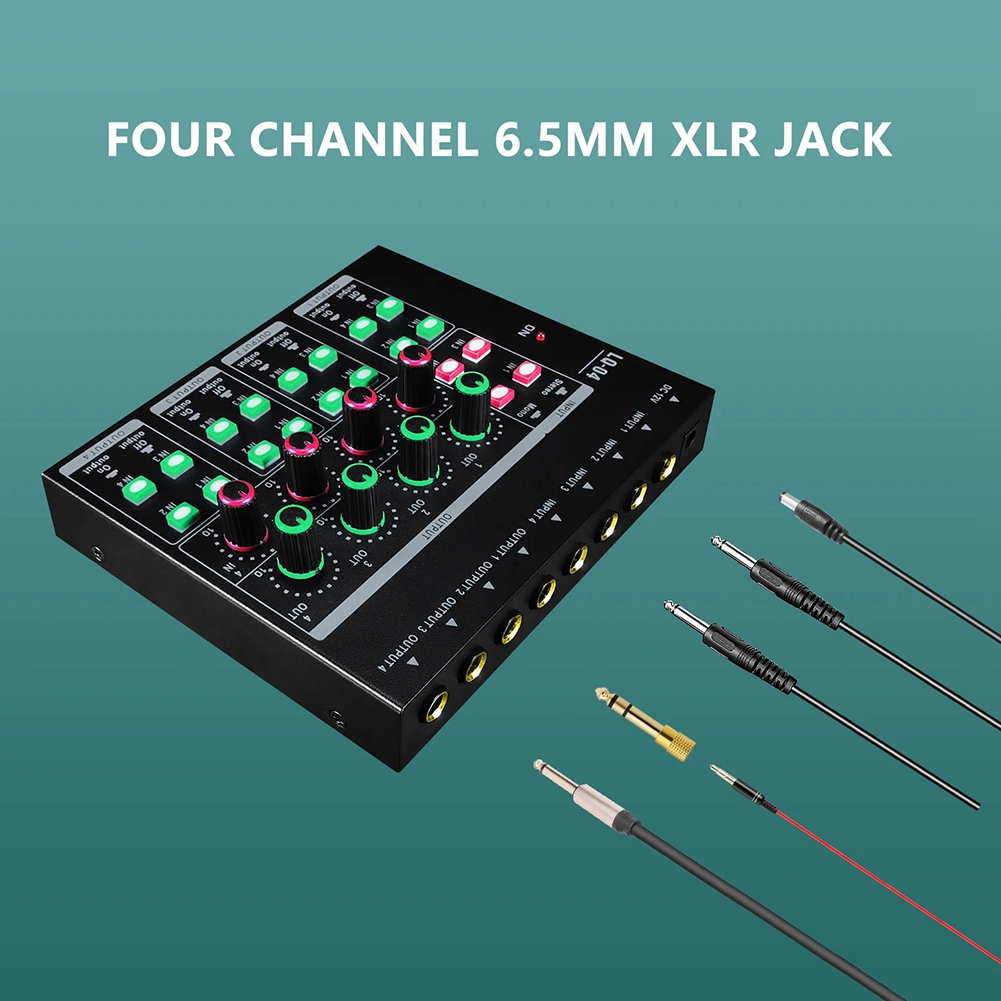 (MEOF] -LQ04 4-Kanal-Mixer 4-K – Audio Interface Bewertung und Preis