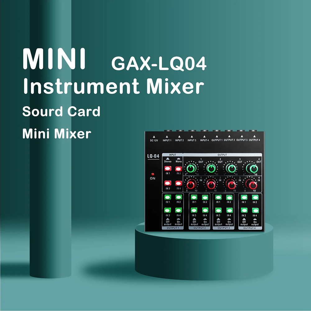 (MEOF] -LQ04 4-Kanal-Mixer 4-K – Audio Interface Bewertung und Preis