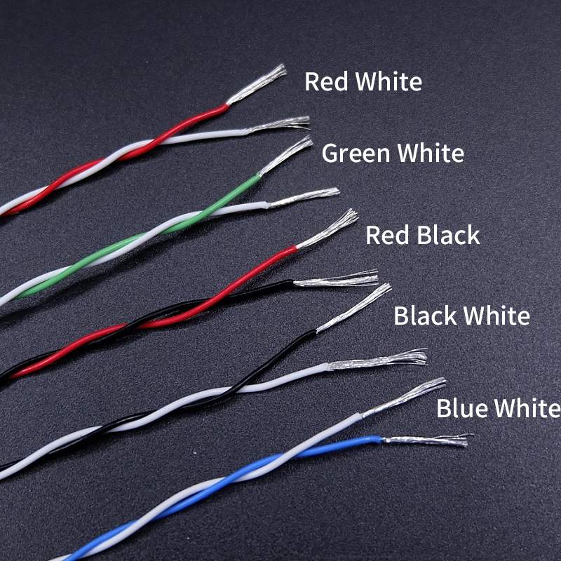 2M/10M 2pins PTFE Draht 30/26/ – Audio Jumper Wire Bewertung und Preis