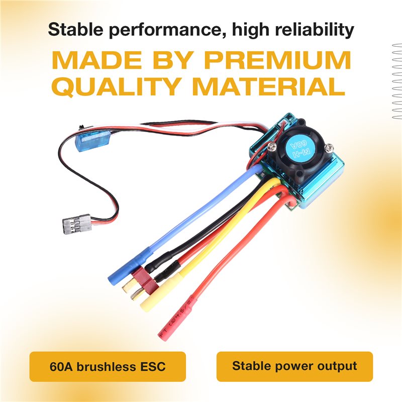 MACH-60A Bürstenloser ESC-Gesc – Banana Plug Bewertung und Preis